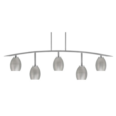 Kurve 5 Light Bar Island Pendant 14.25 Inches Tall by Toltec - 3745-NAB-426-MB