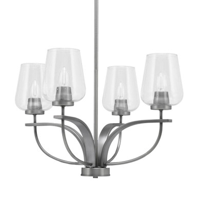 Cavella 4 Light Medium Chandelier by Toltec 3904-210