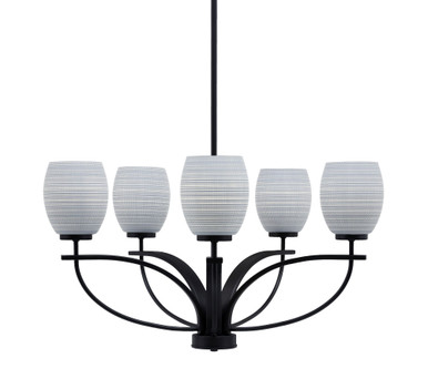 Cavella 5 Light Medium Chandelier by Toltec 3905-MB-4022 - 3905-MB-4022