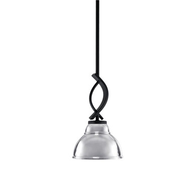 Cavella 1 Light Small Pendant 11.75 Inch Tall by Toltec - 3901-MB-427-CH