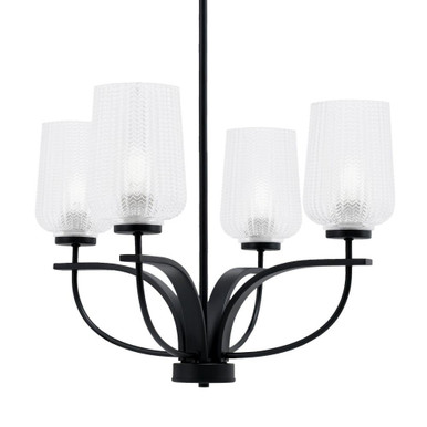 Cavella 4 Light Medium Chandelier by Toltec 3904-MB-4250