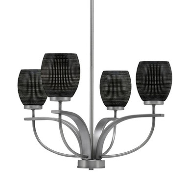 Cavella 4 Light Medium Chandelier by Toltec 3904-64