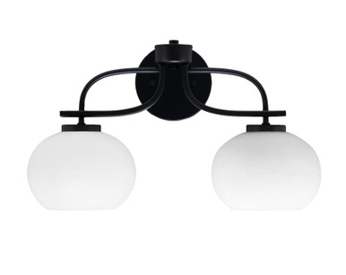 Cavella 2 Light Vanity Light 19 Inch Length by Toltec - 3912-MB-202