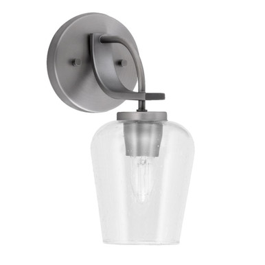 Cavella 1 Light Bubble Glass Wall Sconce 11.25 Inch Tall by Toltec - 3911-GP-210