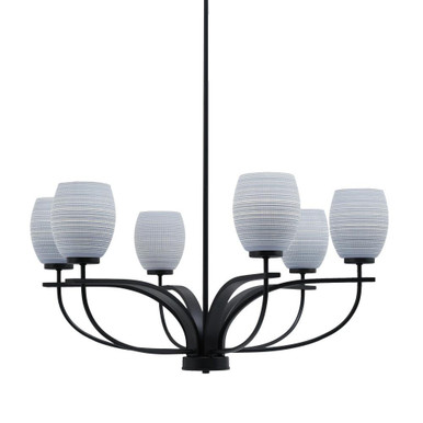 Cavella 6 Light Large Chandelier by Toltec 3906-MB-4022