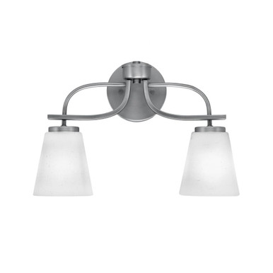 Cavella 2 Light Steel Vanity Light 16.5 Inch Length by Toltec - 3912-46