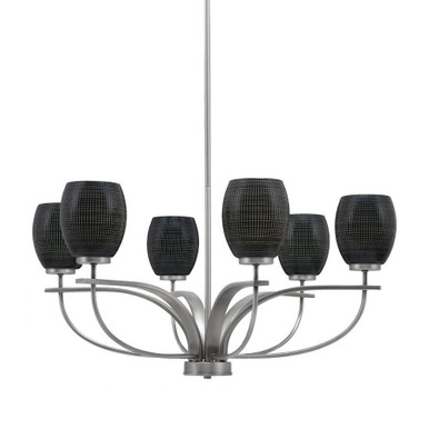 Cavella 6 Light Large Chandelier by Toltec 3906-615