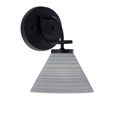 Cavella 1 Light Cone Glass Wall Sconce 10 Inch Tall by Toltec - 3911-MB-302