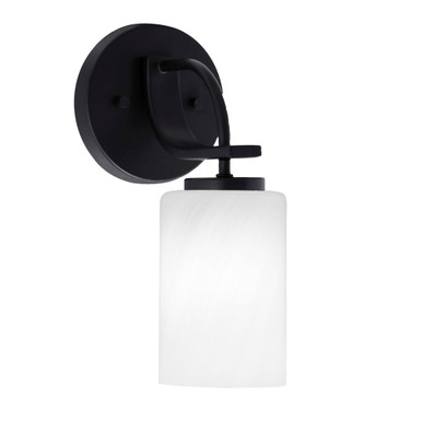 Cavella 1 Light Cylinder Glass Wall Sconce 11.25 Inch Tall by Toltec - 3911-MB-3001