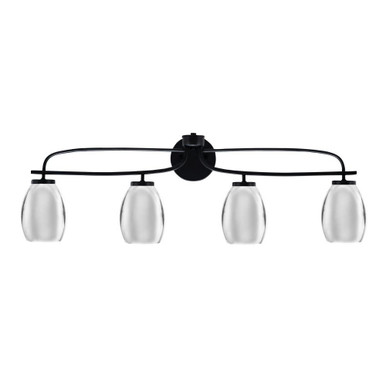 Cavella 4 Light Vanity Light 37 Inch Length by Toltec - 3914-MB-426-CH
