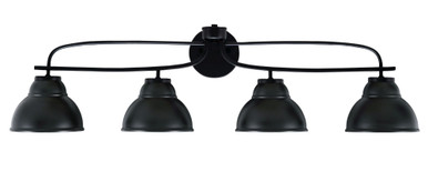Cavella 4 Light Vanity Light 39.25 Inch Length by Toltec - 3914-MB-427-CH