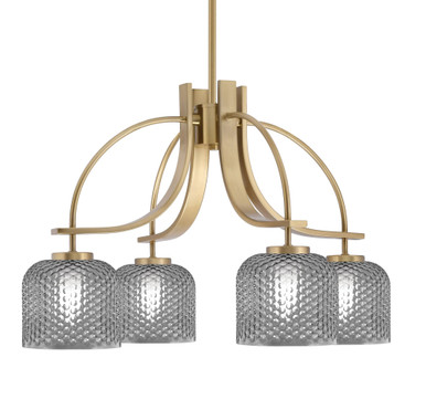 Cavella 4 Light Medium Chandelier by Toltec 3924-4612 - 3924-4612