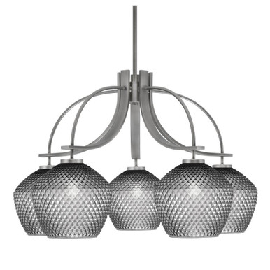 Cavella 5 Light Large Chandelier by Toltec 3925-4922