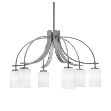 Cavella 6 Light Large Chandelier by Toltec 3926-3009