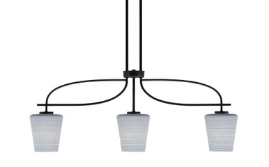 Cavella 3 Light Down Small Island Pendant 38.25 Inch Length by Toltec - 3936-MB-4032