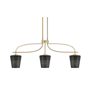 Cavella 3 Light Small Island Pendant 38.25 Inch Length by Toltec - 3936-4039