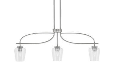 Cavella 3 Light Island Pendant 37.25 Inch Length by Toltec - 3936-210
