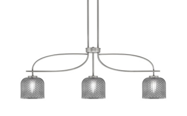 Cavella 3 Light Small Island Pendant 38.5 Inch Length by Toltec - 3936-4612