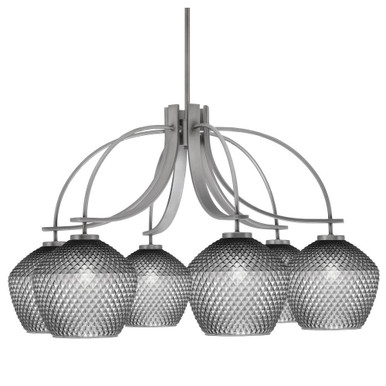 Cavella 6 Light Large Chandelier by Toltec 3926-4922