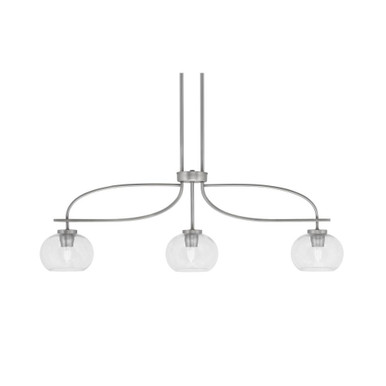 Cavella 3 Light Small Island Pendant 39.25 Inch Length by Toltec - 3936-212
