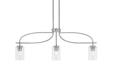 Cavella 3 Light Island Pendant 36.5 Inch Length by Toltec - 3936-310