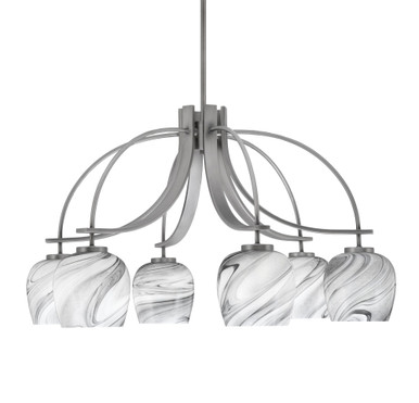 Cavella 6 Light Large Chandelier by Toltec 3926-4819 - 3926-4819