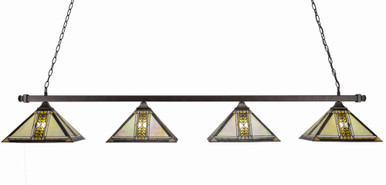 Square 4 Light Small Island Chandelier by Toltec 404-1411257425 - 404-1411257425