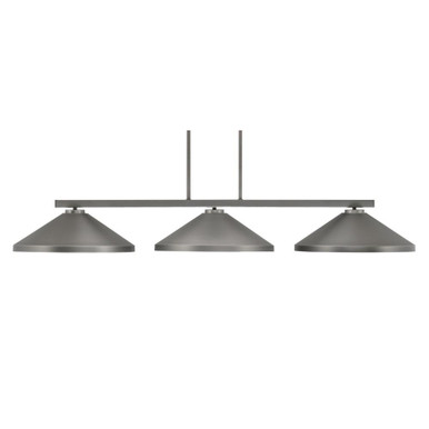 Atlas 3 Light Medium Island Pendant 49.75 Inch Length by Toltec - 4523-GP-424