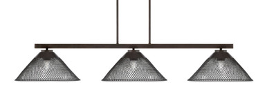 Atlas 3 Light Medium Island Pendant 50 Inch Length by Toltec - 4523-MB-808