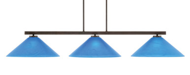 Atlas 3 Light Oversized Island Pendant 51.5 Inch Length by Toltec - 4523-DG-415