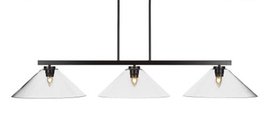 Atlas 3 Light Oversized Island Pendant 51.5 Inch Wide by Toltec - 4523-DG-308