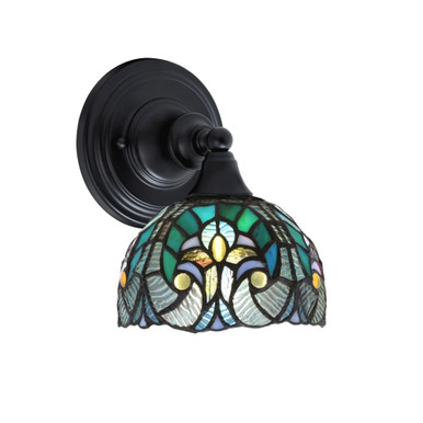Any 1 Light Art Glass Wall Sconce 9.5 Inch Tall by Toltec - 40-7-95-