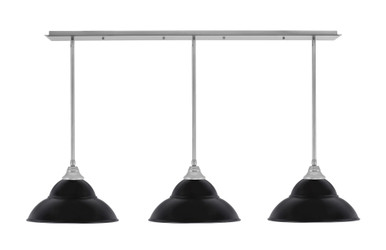 3 Light Stem Hung Linear Pendalier 9.5 x 56 Inch by Toltec 48-BN-429-BN - 48-BN-429-BN