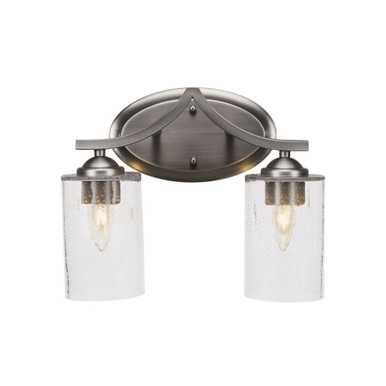 Zilo 2 Light Vanity Light 13 Inch Length by Toltec - 552--1025-13