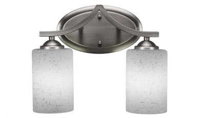 Zilo 2 Light Vanity Light 13 Inch Length by Toltec - 552--1025-13