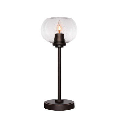 Luna 1 Light Table Lamp 16.5 Inches Tall and 7 Inches Wide by Toltec - 53-7165