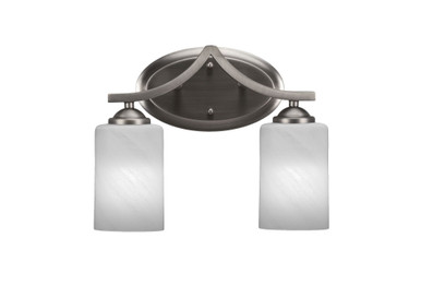 Zilo 2 Light Vanity Light 13.25 Inch Length by Toltec - 552-1325-105