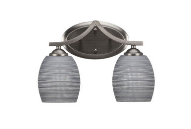 Zilo 2 Light Vanity Light 14 Inch Length by Toltec - 552-14-95