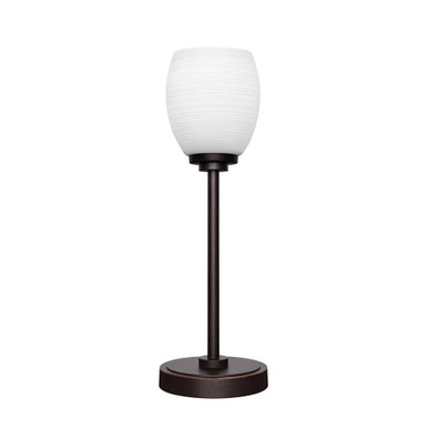 Luna 1 Light Table Lamp 17 Inches Tall and 5.5 Inches Wide by Toltec - 53-5517