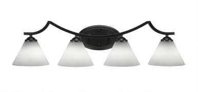Zilo 4 Light Steel Vanity Light by Toltec - 554--10-3275