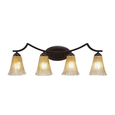 Zilo 4 Light Vanity Light 31.75 Inch Length by Toltec - 554--10-3175