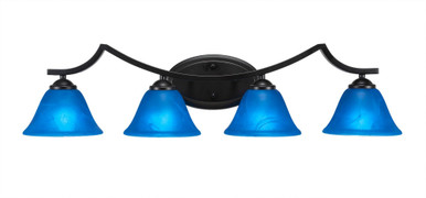 Zilo 4 Light Steel Vanity Light 32.5 Inch Length by Toltec - 554--775-325