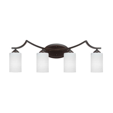 Zilo 4 Light Vanity Light 30 Inch Length by Toltec - 554-30-1025-7