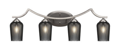 Zilo 4 Light Textured Vanity Light by Toltec - 554-3125-1075-775