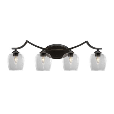 Zilo 4 Light Vanity Light 32 Inch Length by Toltec - 554-32-1025-8