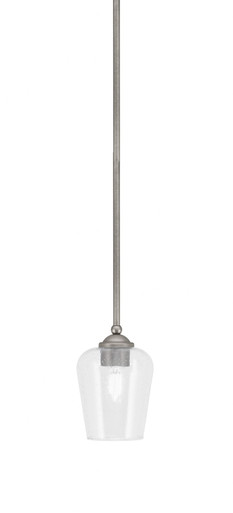 Zilo 1 Light Stem Hung Mini Pendant 7.5 Inch Tall by Toltec - 560-MB-210