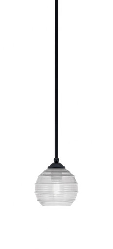 Zilo 1 Light Stem Hung Small Pendant 6 Inch Wide by Toltec - 560-MB-5110