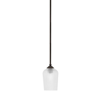 Zilo 1 Light Stem Hung Mini Pendant 8.5 Inch Tall by Toltec - 560-MB-4250