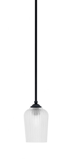 Zilo 1 Light Stem Hung Mini Pendant 8.5 Inch Tall by Toltec - 560-MB-4250