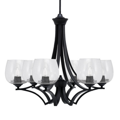 Zilo 6 Light Large Chandelier by Toltec 566-DG-4810 - 566-DG-4810